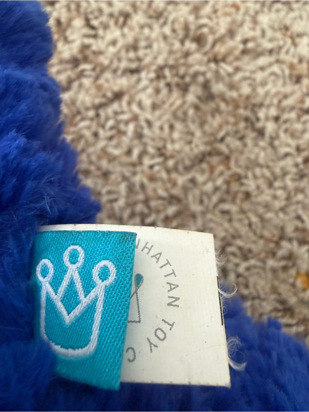 Blue Plush Dinosaur Stuffed Animal -manhattan toy - Picture 5 of 6
